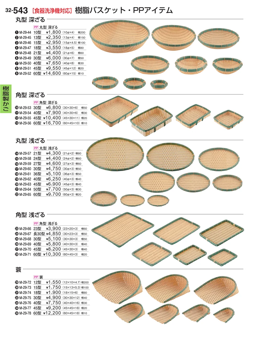 樹脂製かご ページ543