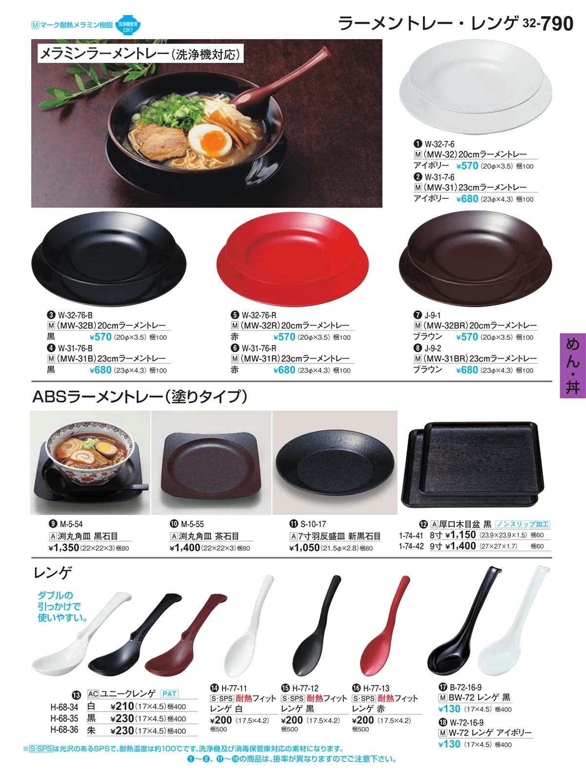 割烹漆器vol.32・ページ番号790・めん・丼