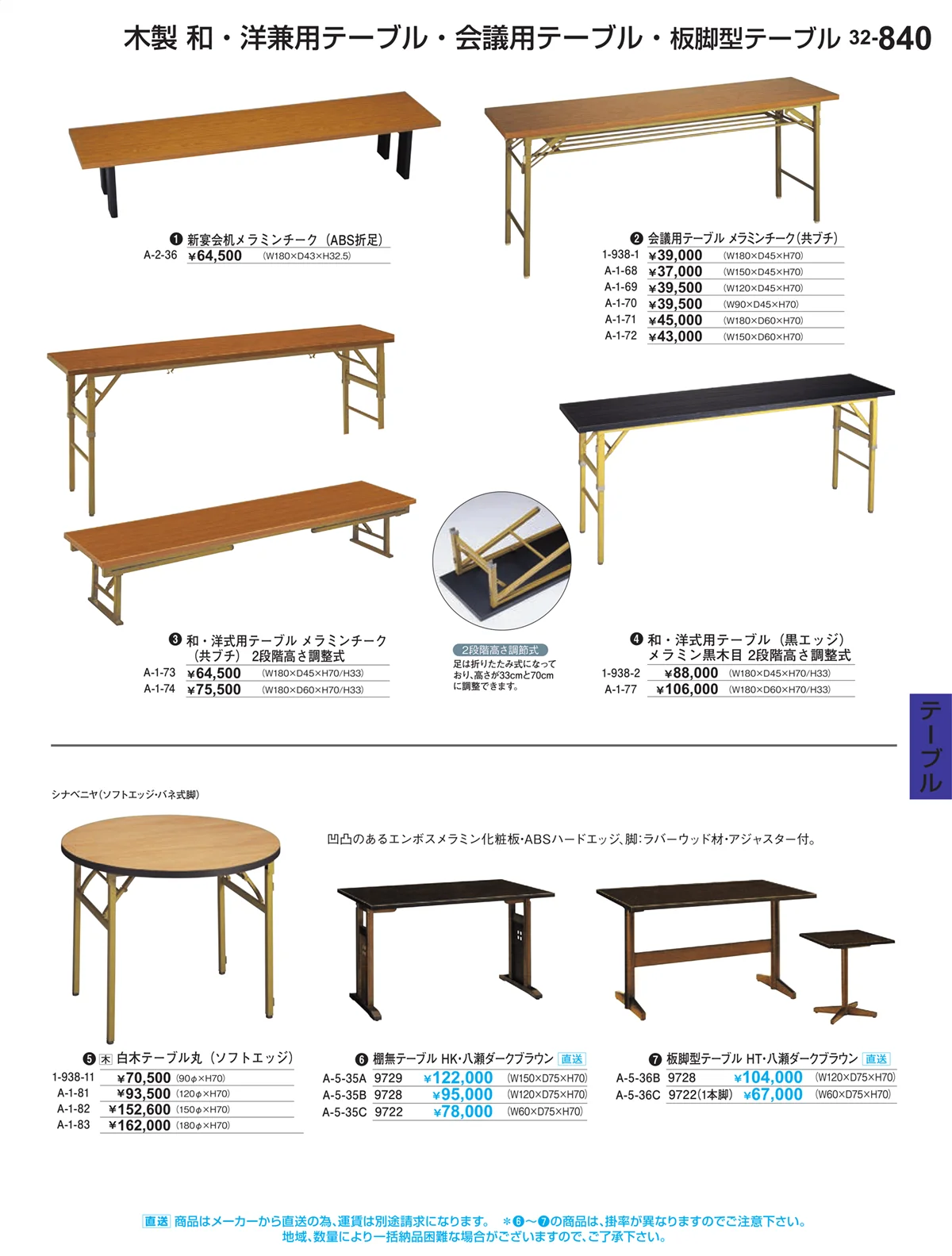 割烹漆器vol.32・ページ番号840・テーブル