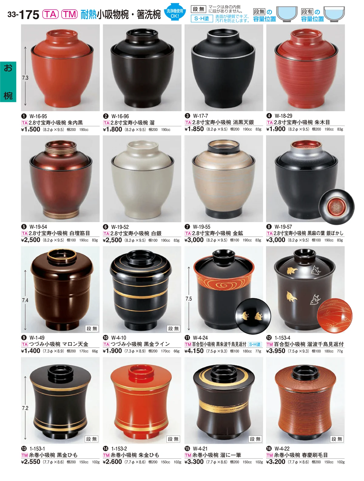 割烹漆器vol.33・ページ番号175・お椀