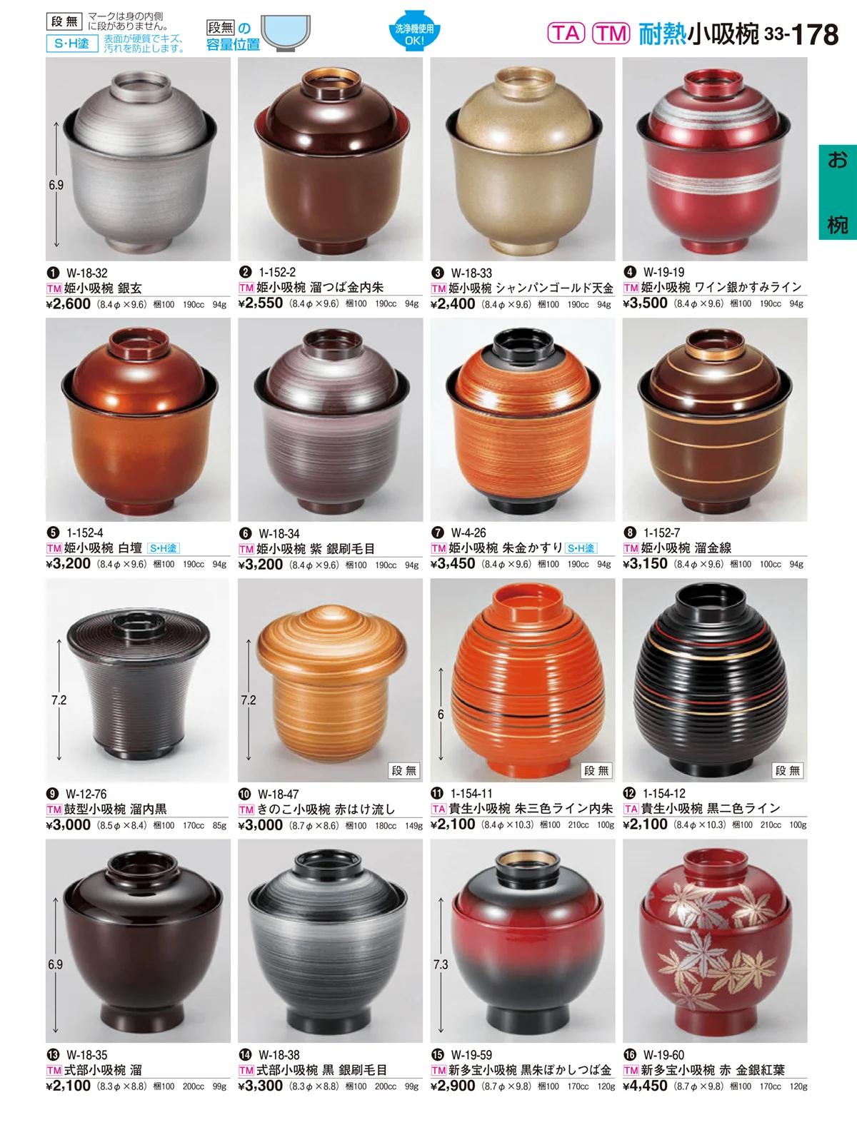割烹漆器vol.33・ページ番号178・お椀