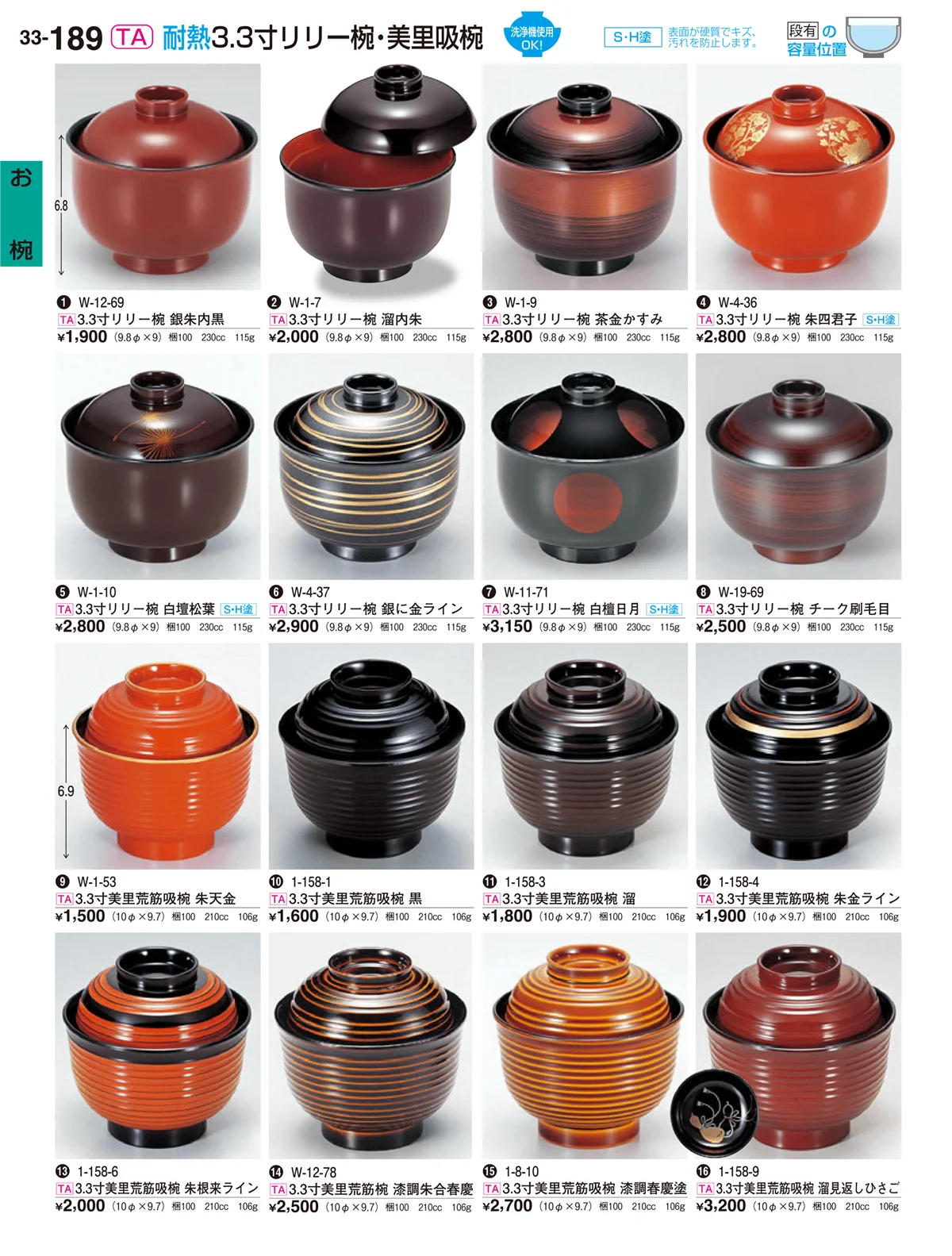 割烹漆器vol.33・ページ番号189・お椀