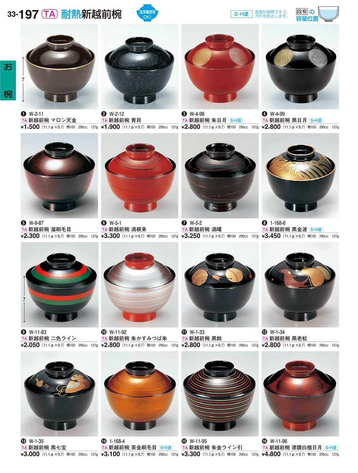 割烹漆器vol.33・ページ番号197・お椀