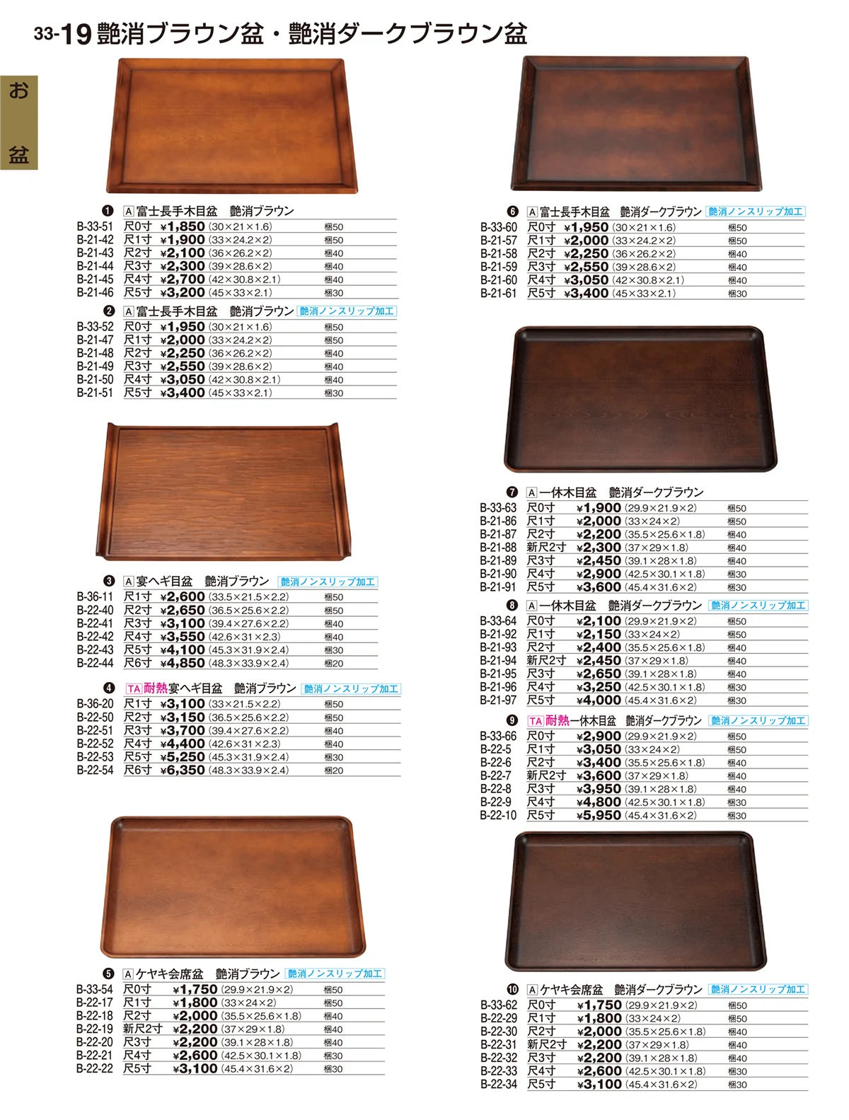 割烹漆器vol.33・ページ番号19・お盆
