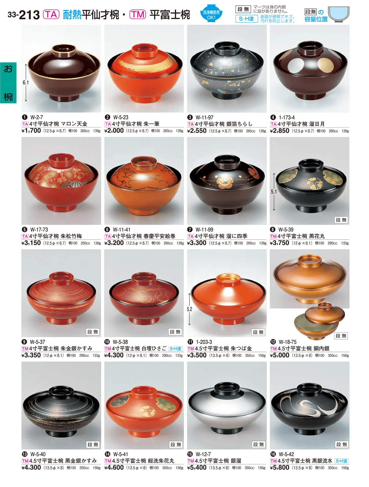 割烹漆器vol.33・ページ番号213・お椀
