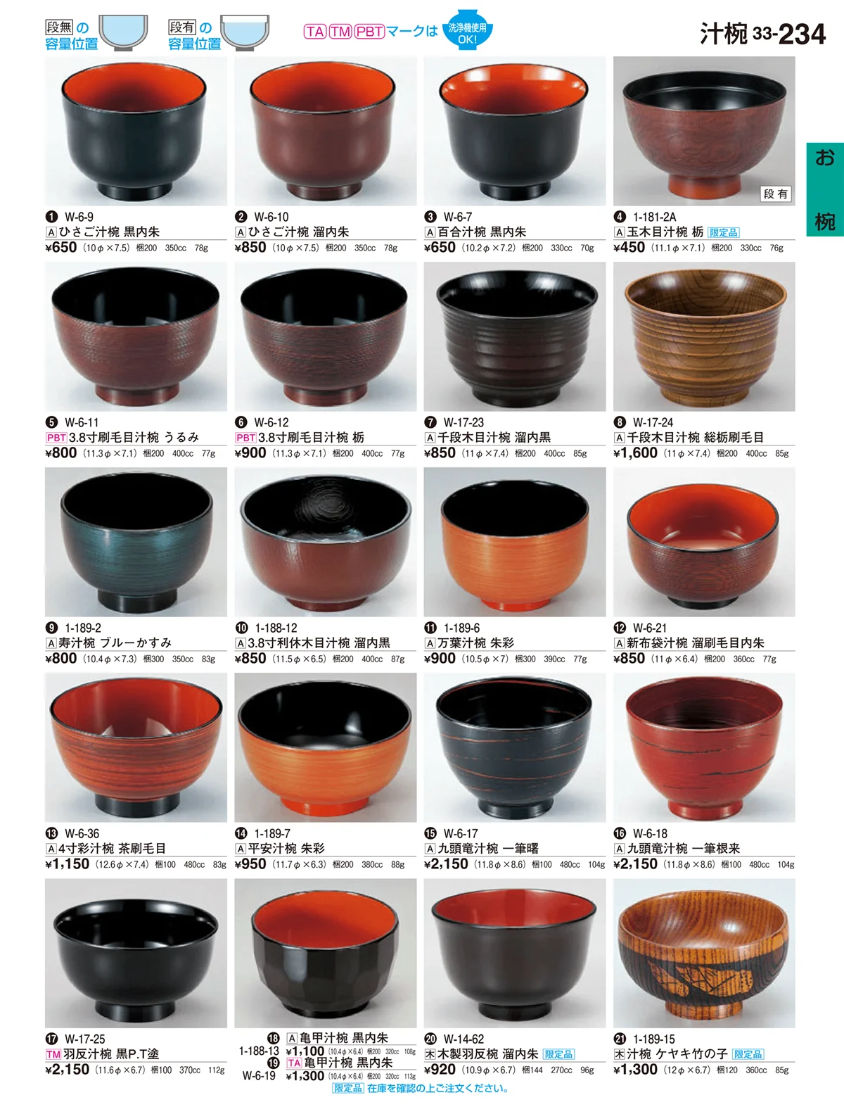 割烹漆器vol.33・ページ番号234・お椀