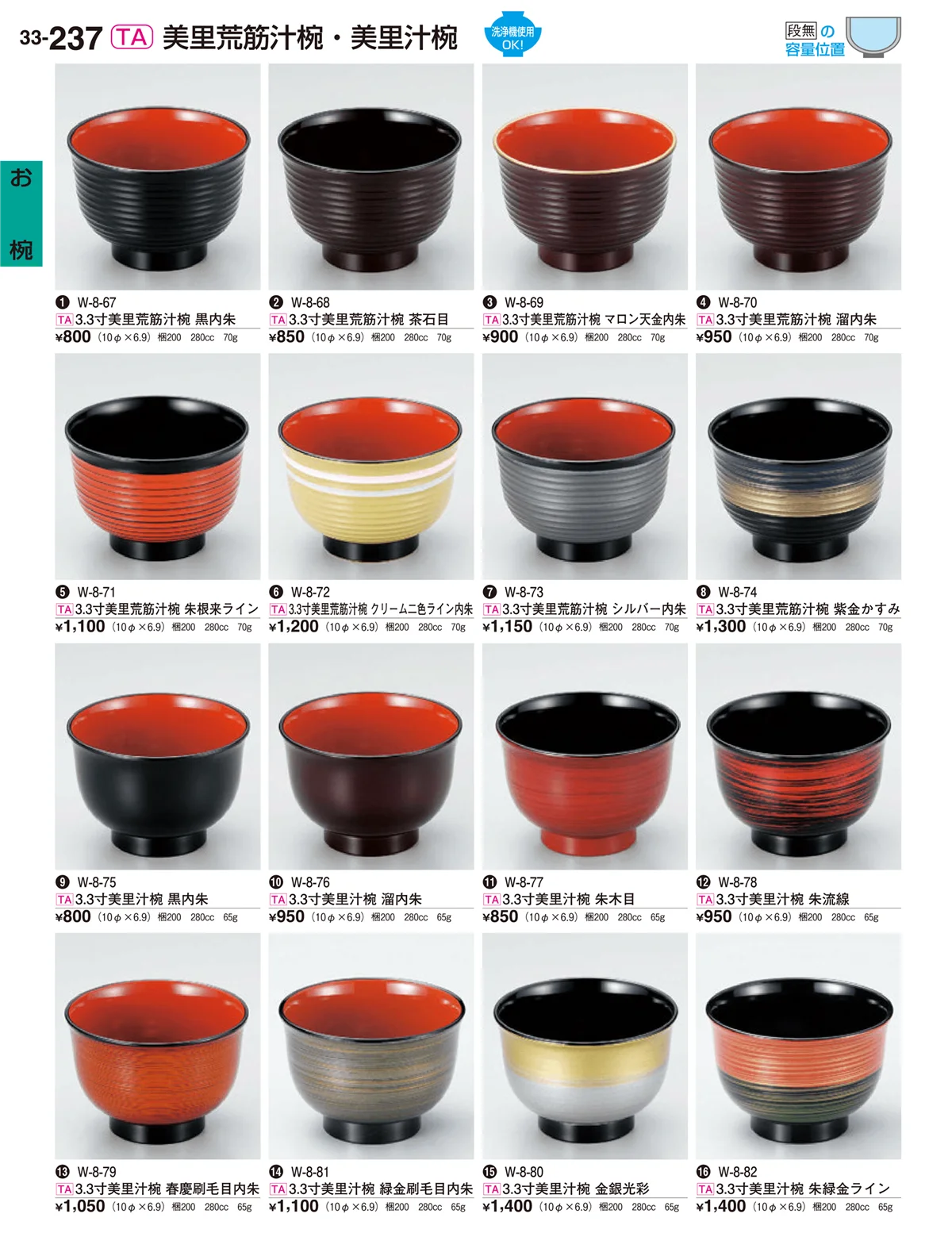 割烹漆器vol.33・ページ番号237・お椀