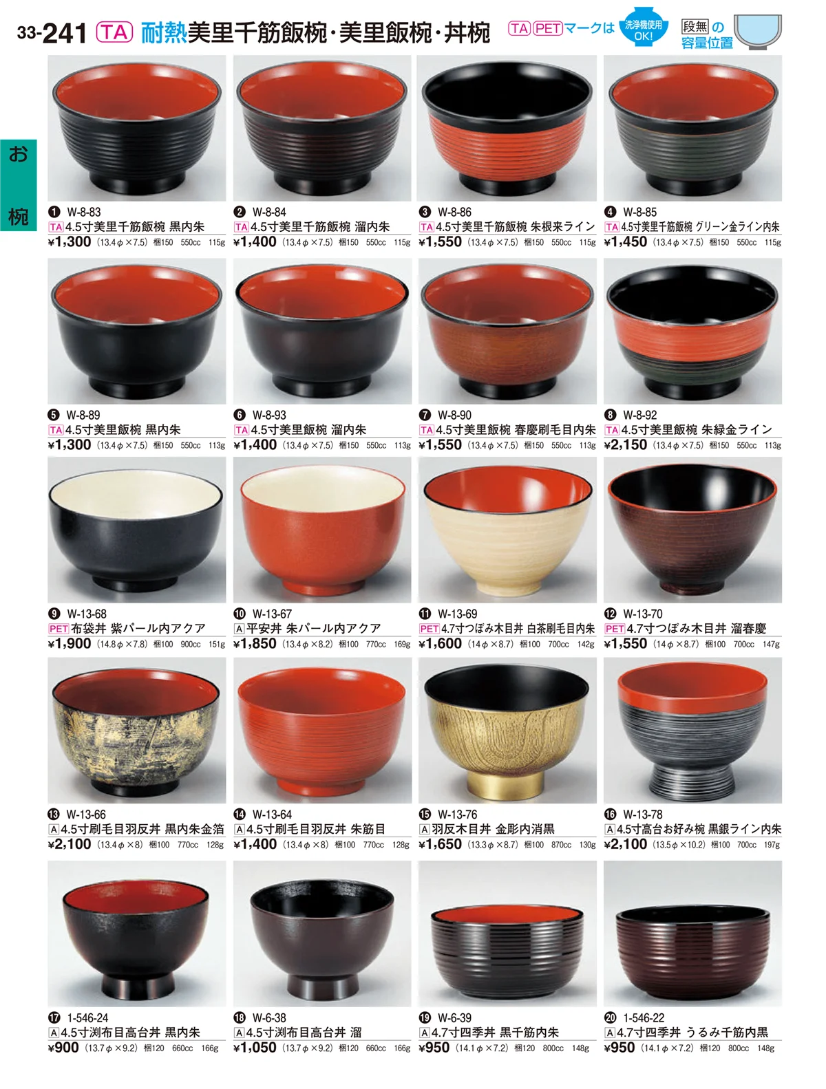 割烹漆器vol.33・ページ番号241・お椀