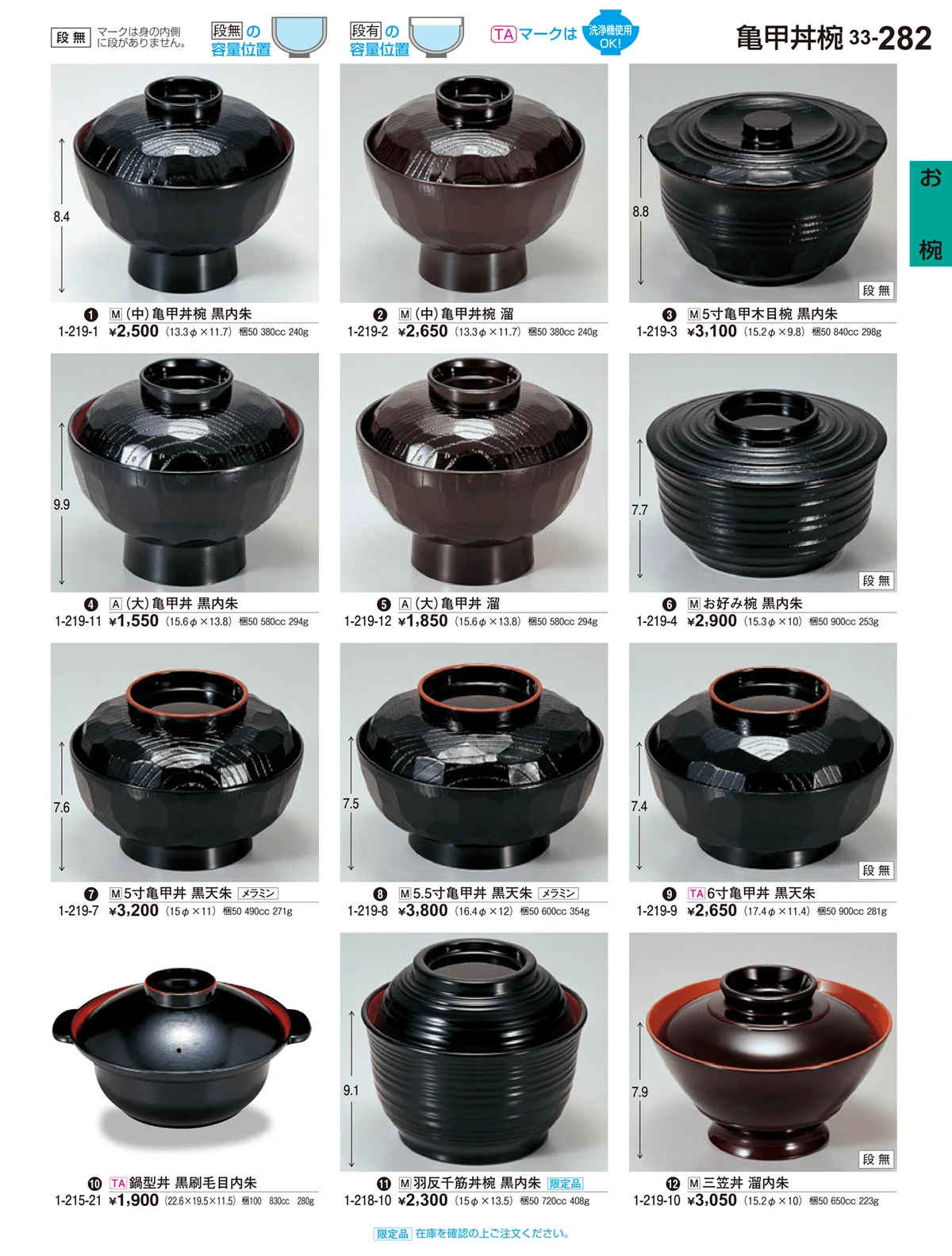 割烹漆器vol.33・ページ番号282・お椀