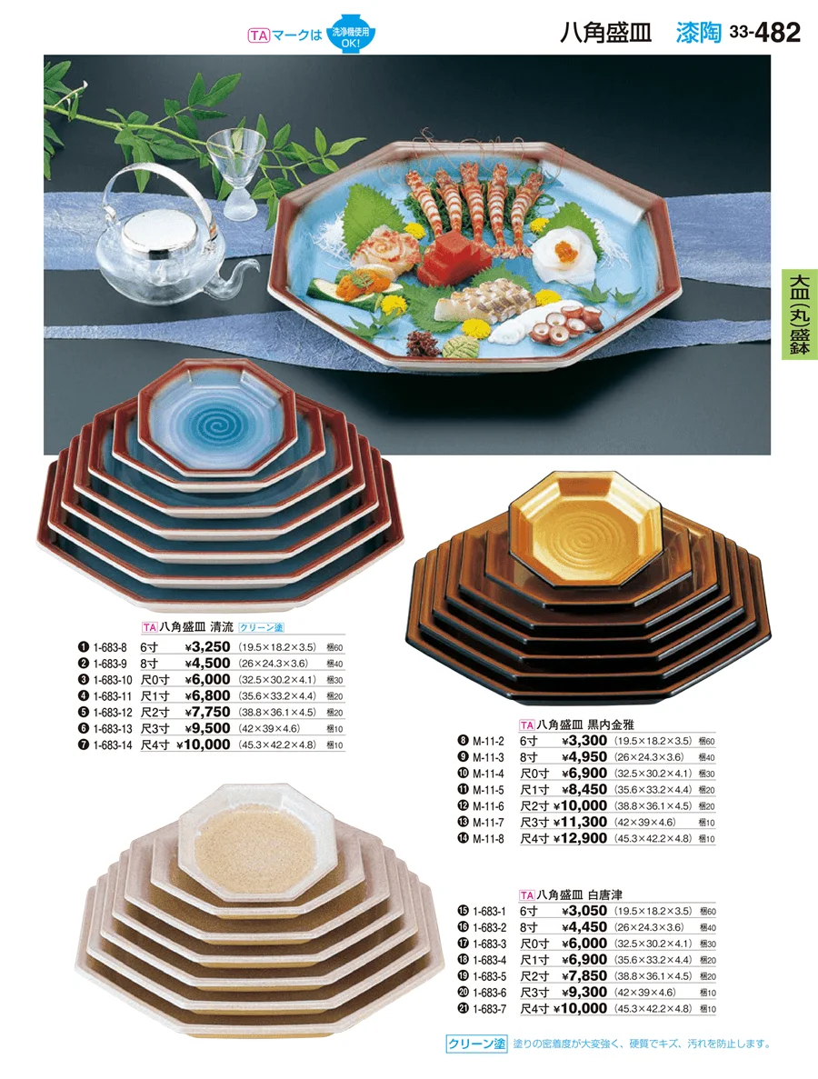 大皿（丸）盛鉢 ページ482