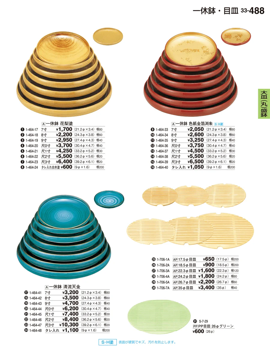 大皿（丸）盛鉢 ページ488
