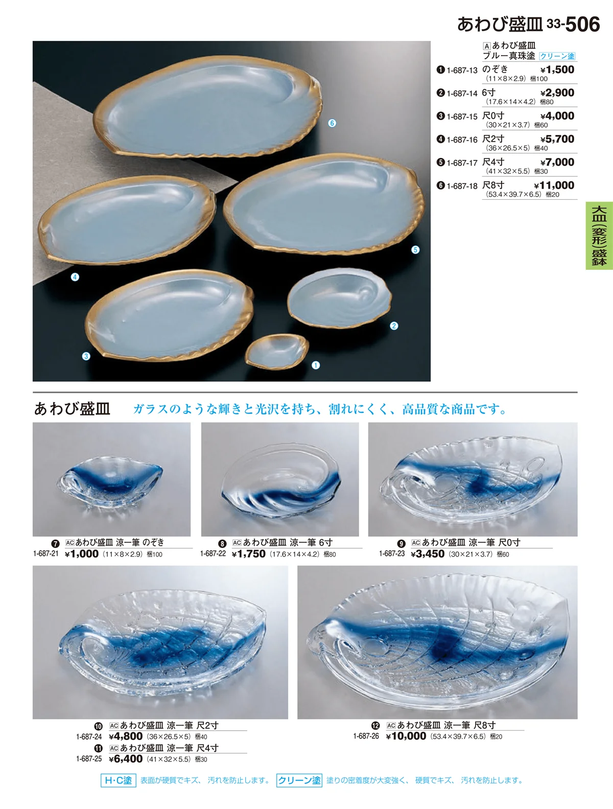 割烹漆器vol.33・ページ番号506・大皿（変形）盛鉢