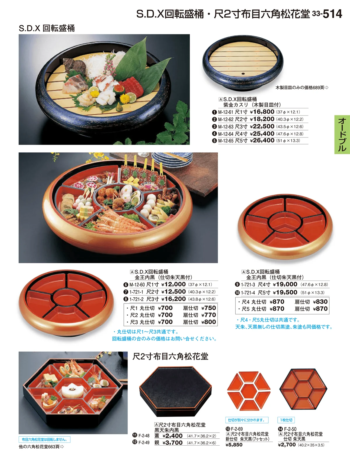 割烹漆器vol.33・ページ番号514・オードブル