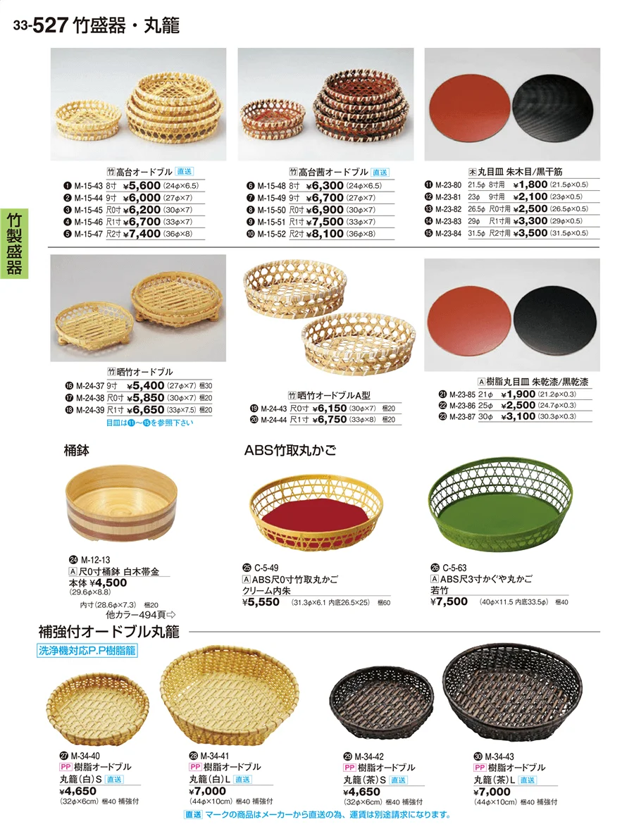 竹製盛器 ページ527