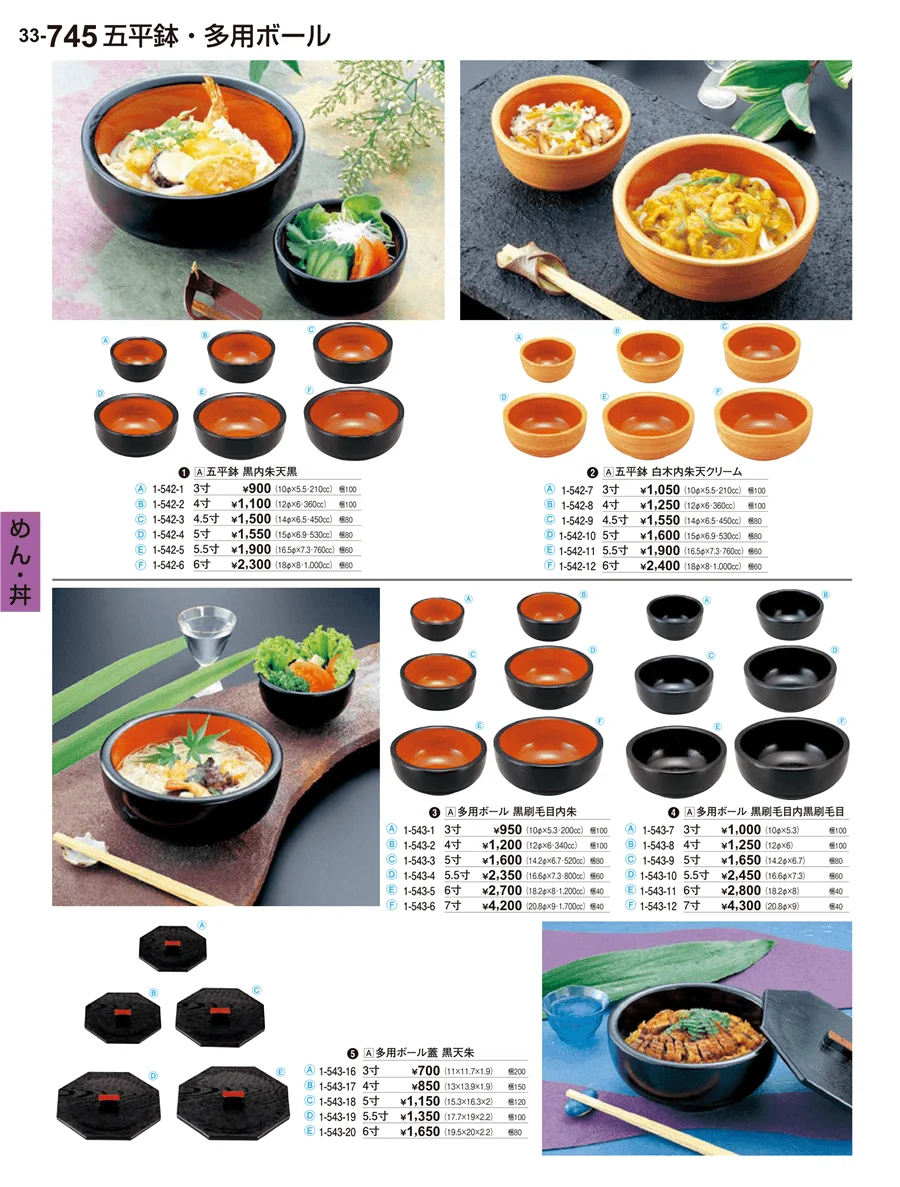めん･丼 ページ745