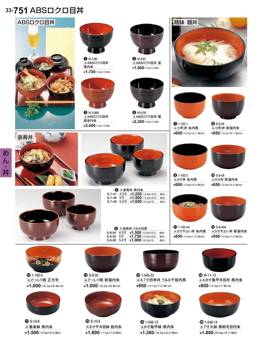 めん･丼 ページ751