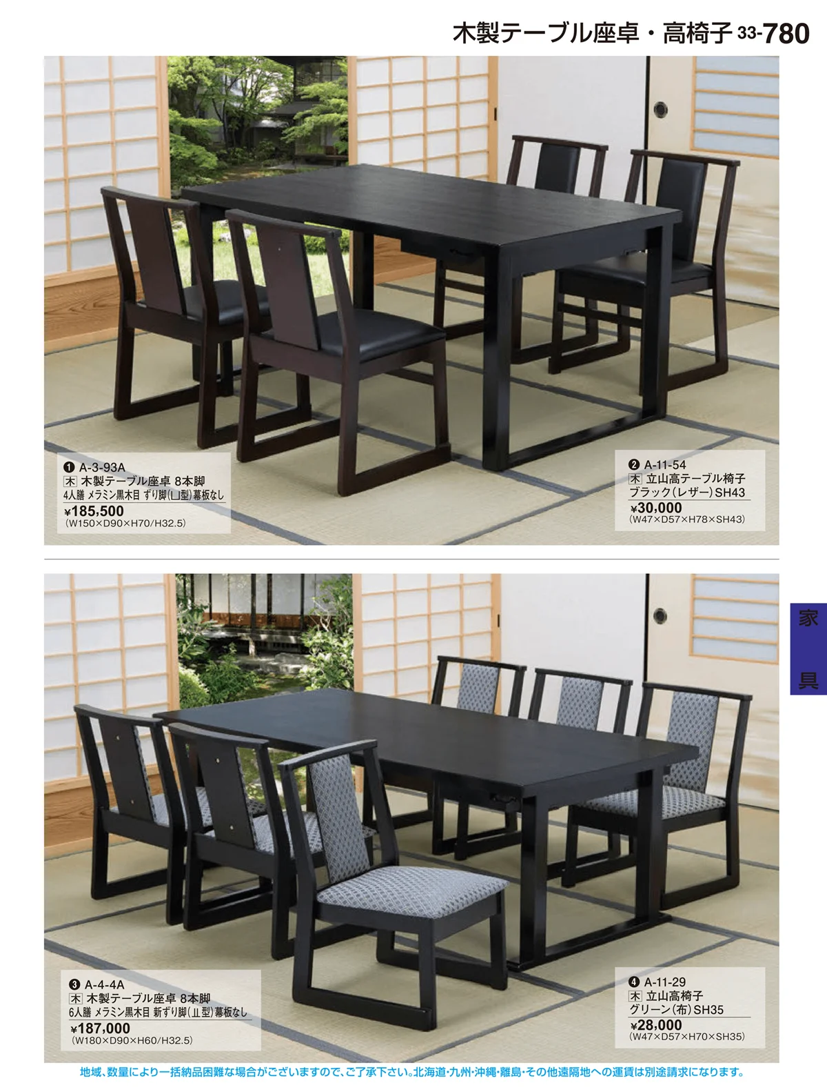 割烹漆器vol.33・ページ番号780・家具