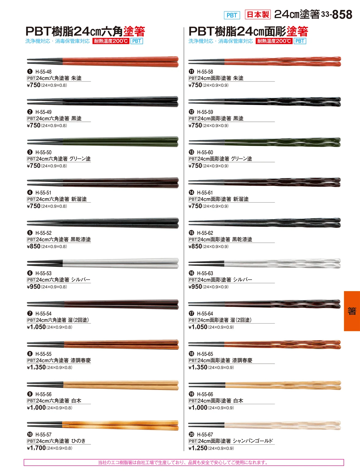 割烹漆器vol.33・ページ番号858・箸
