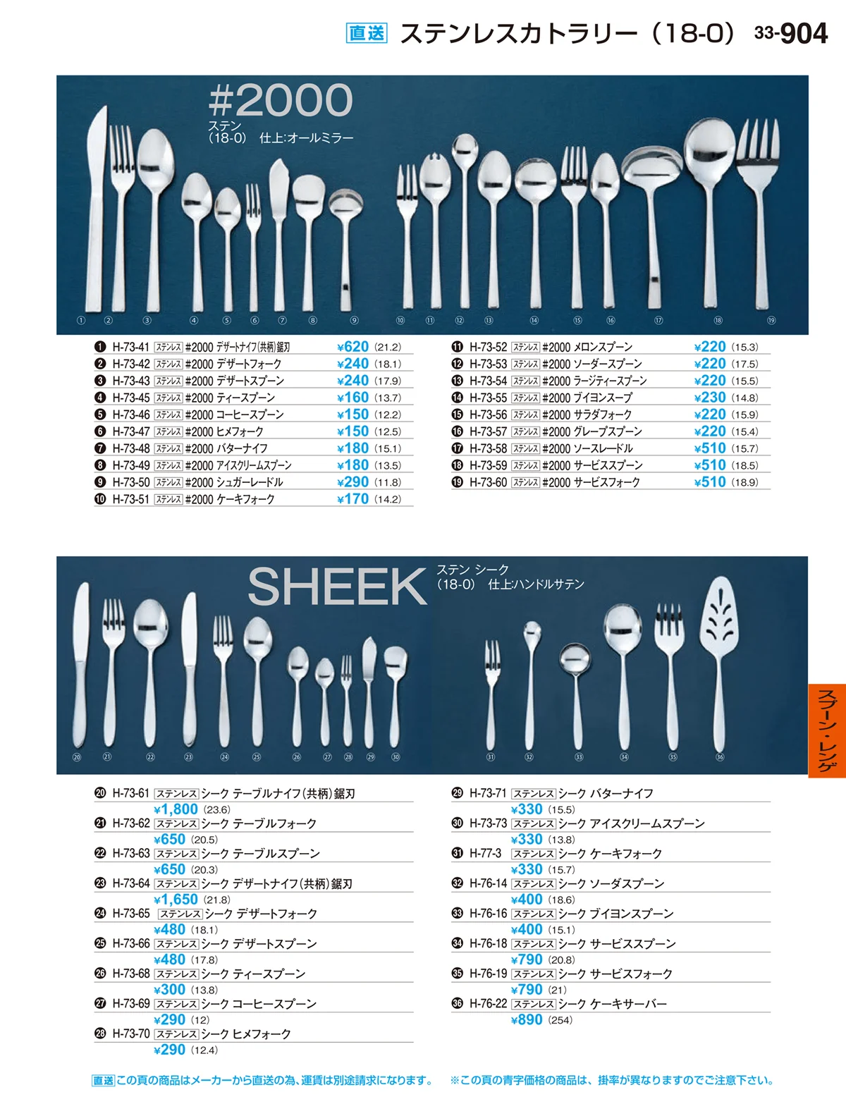 割烹漆器vol.33・ページ番号904・スプーン･レンゲ