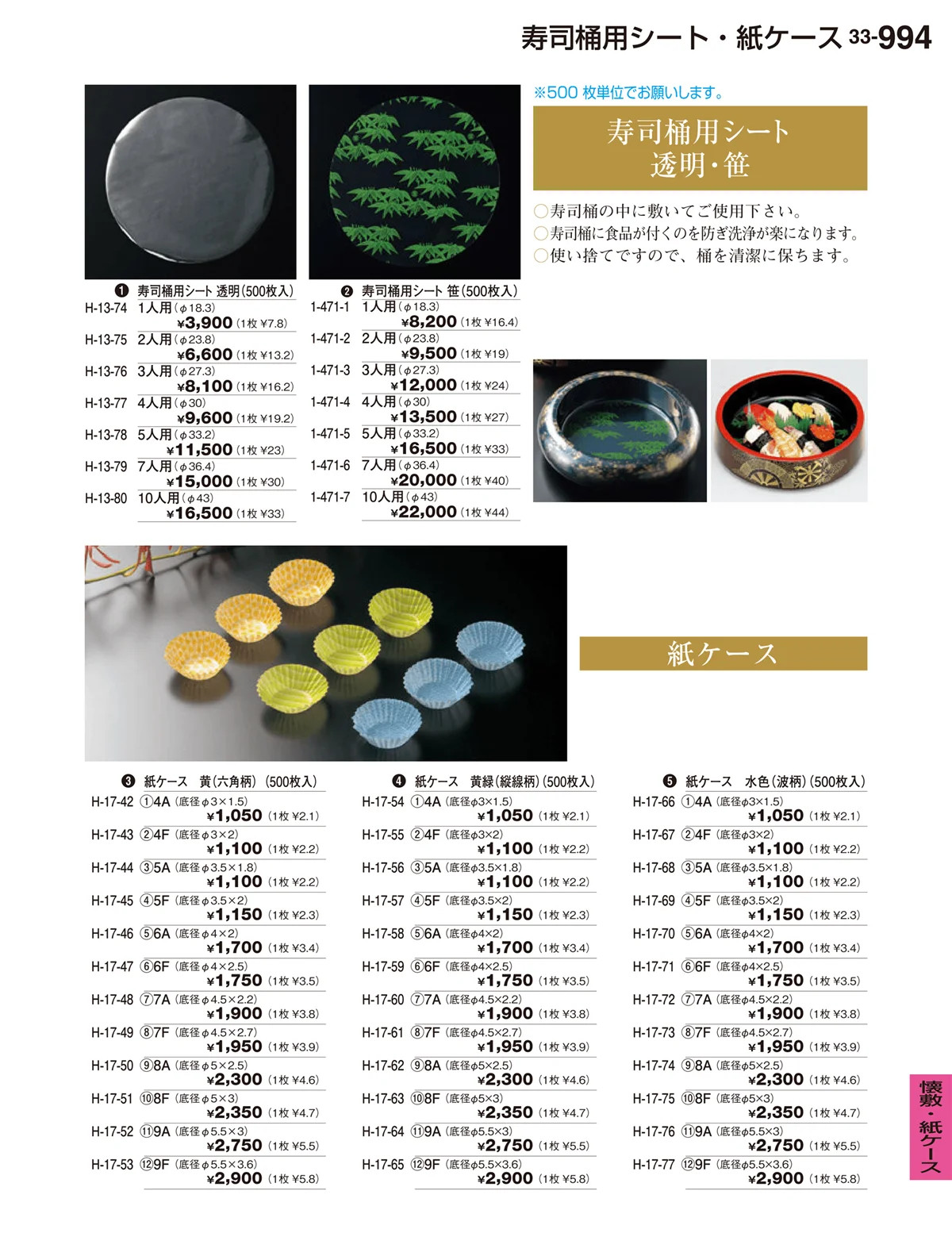 割烹漆器vol.33・ページ番号994・懐敷･紙ケース
