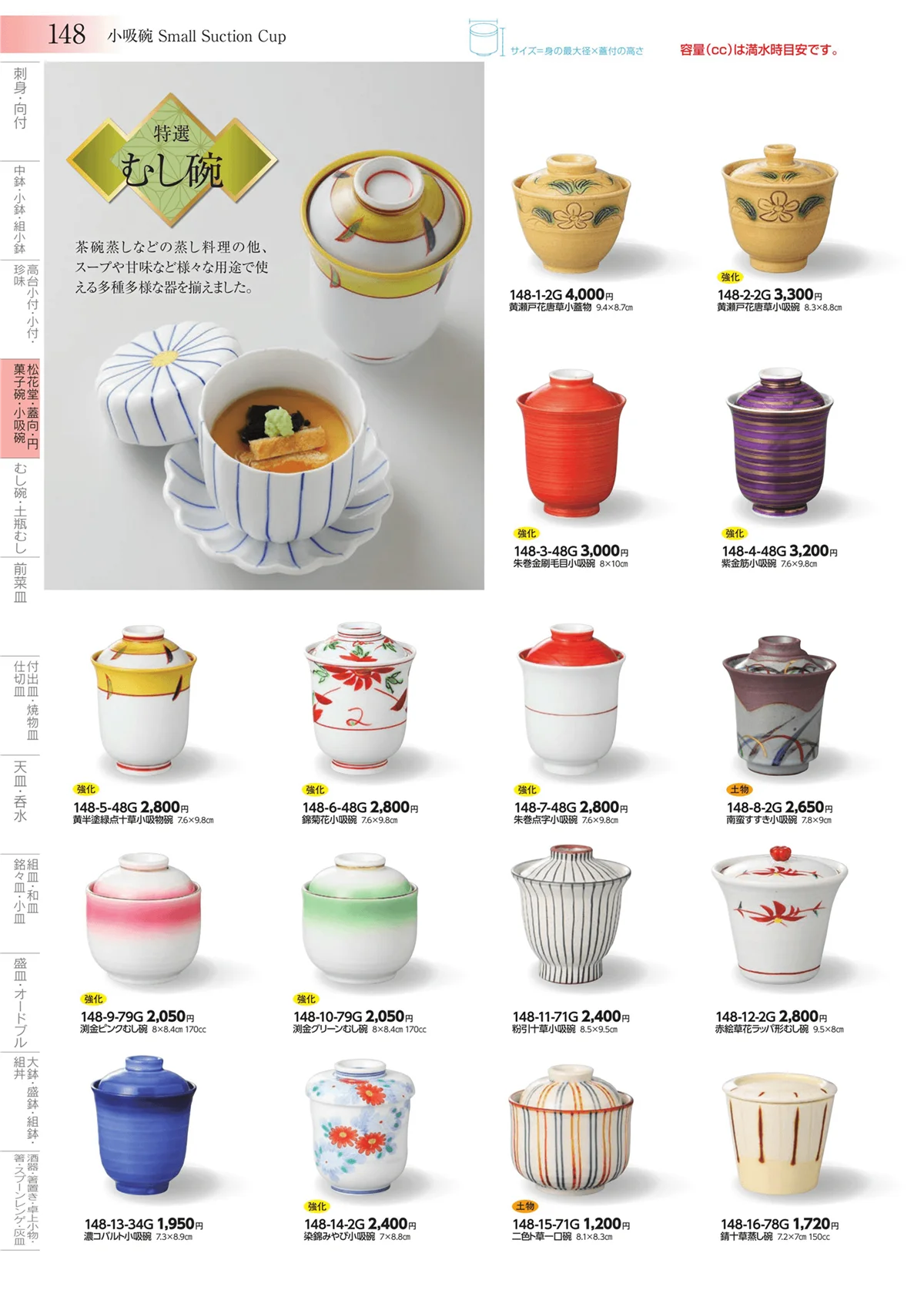 みやび街道vol.3・ページ番号148・松花堂・蓋向・円菓子碗・小吸碗