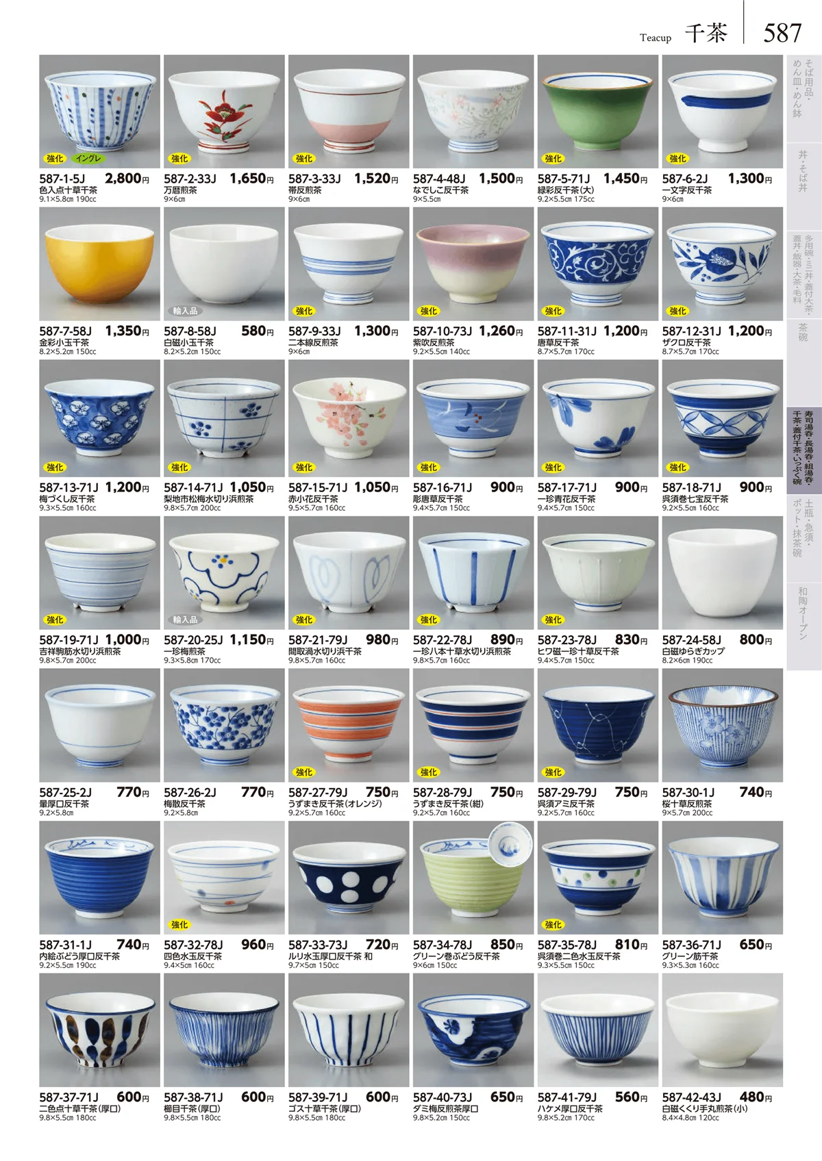 みやび街道vol.5・ページ番号587・卓上小物・蓋物・カメ・薬味入・すり鉢・灰皿