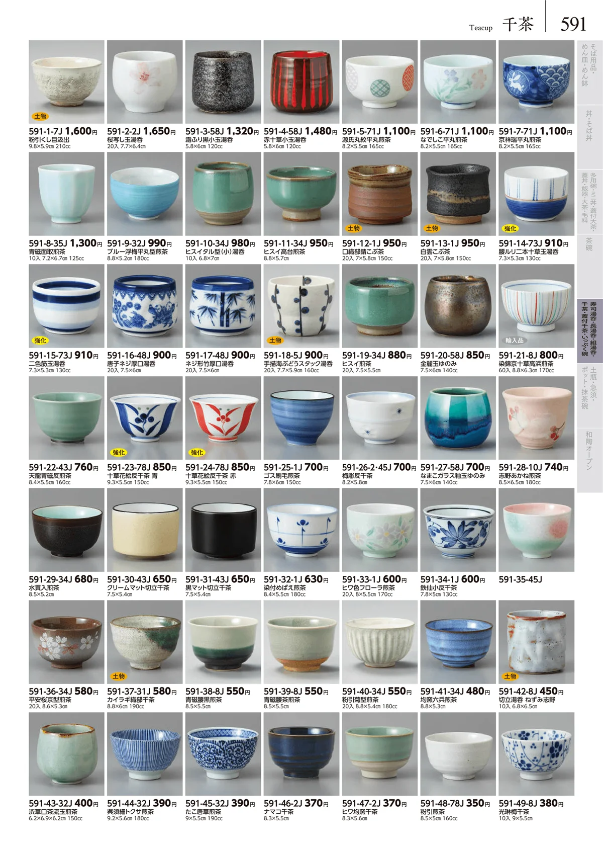 みやび街道vol.5・ページ番号591・卓上小物・蓋物・カメ・薬味入・すり鉢・灰皿