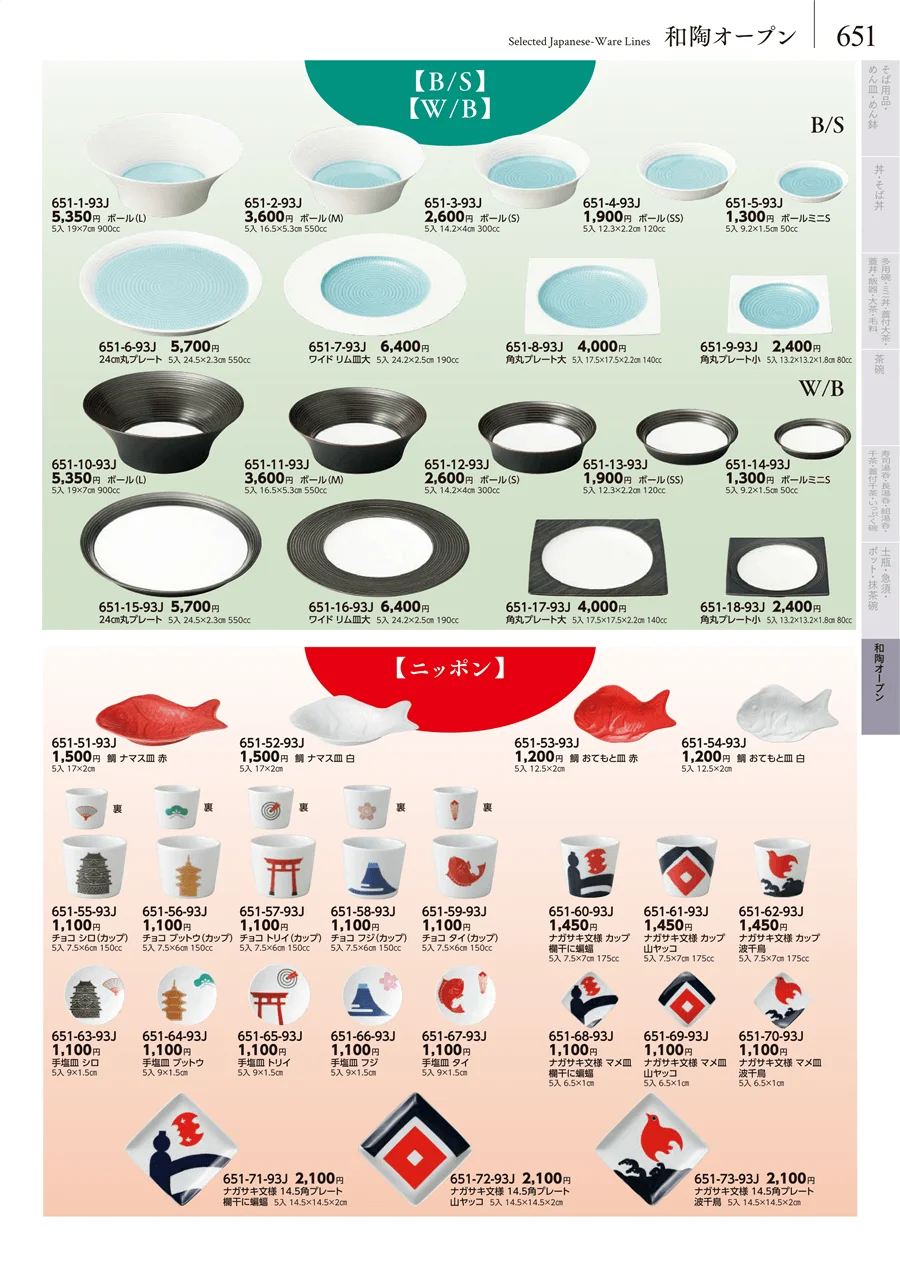 卓上小物・蓋物・カメ・薬味入・すり鉢・灰皿 ページ651