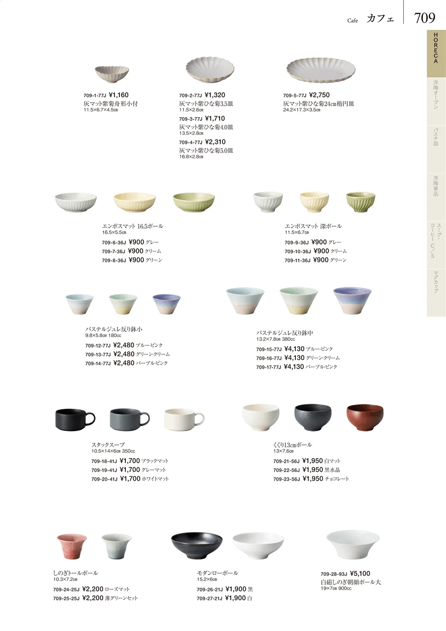 卓上小物・蓋物・カメ・薬味入・すり鉢・灰皿 ページ709