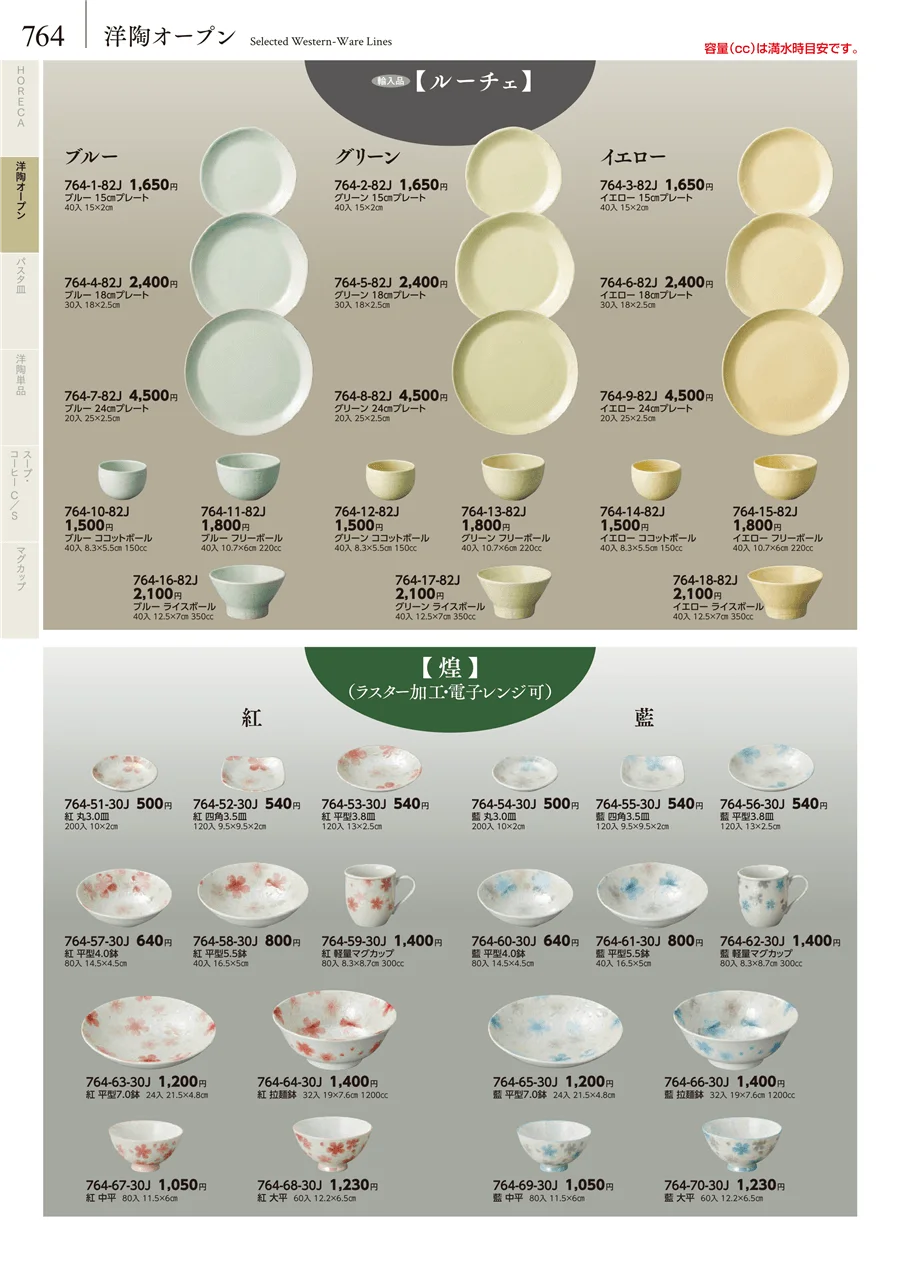 卓上小物・蓋物・カメ・薬味入・すり鉢・灰皿 ページ764
