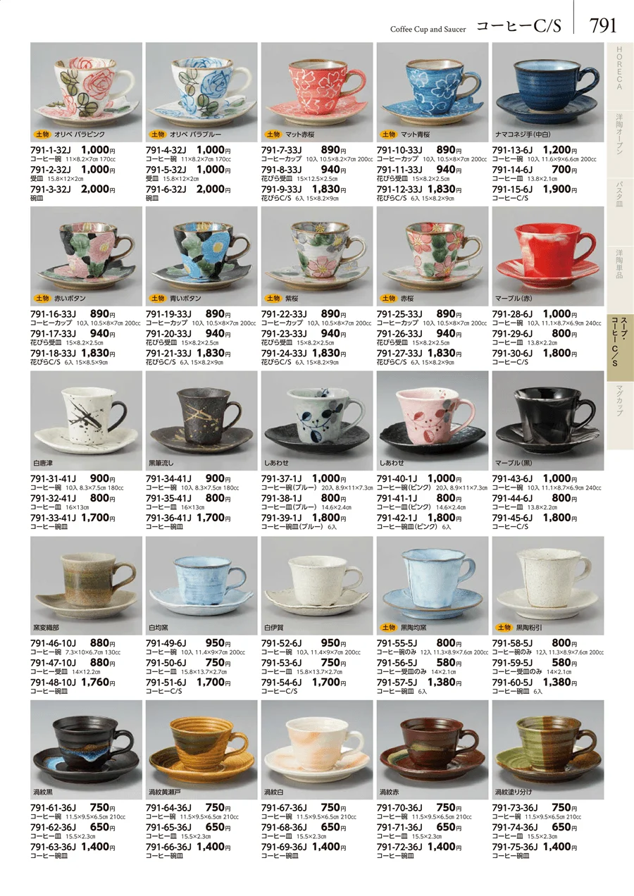 卓上小物・蓋物・カメ・薬味入・すり鉢・灰皿 ページ791