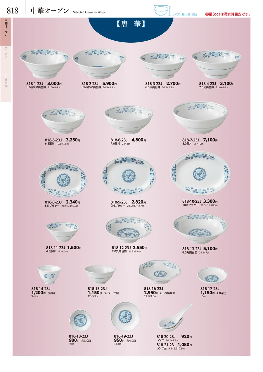 卓上小物・蓋物・カメ・薬味入・すり鉢・灰皿 ページ818