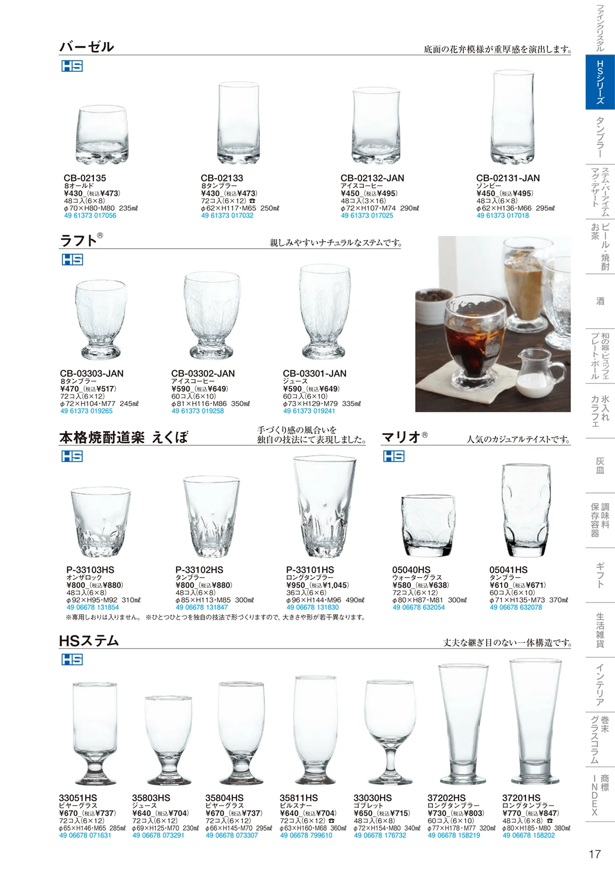 東洋佐々木ガラス2022・ページ番号17・HSシリーズ