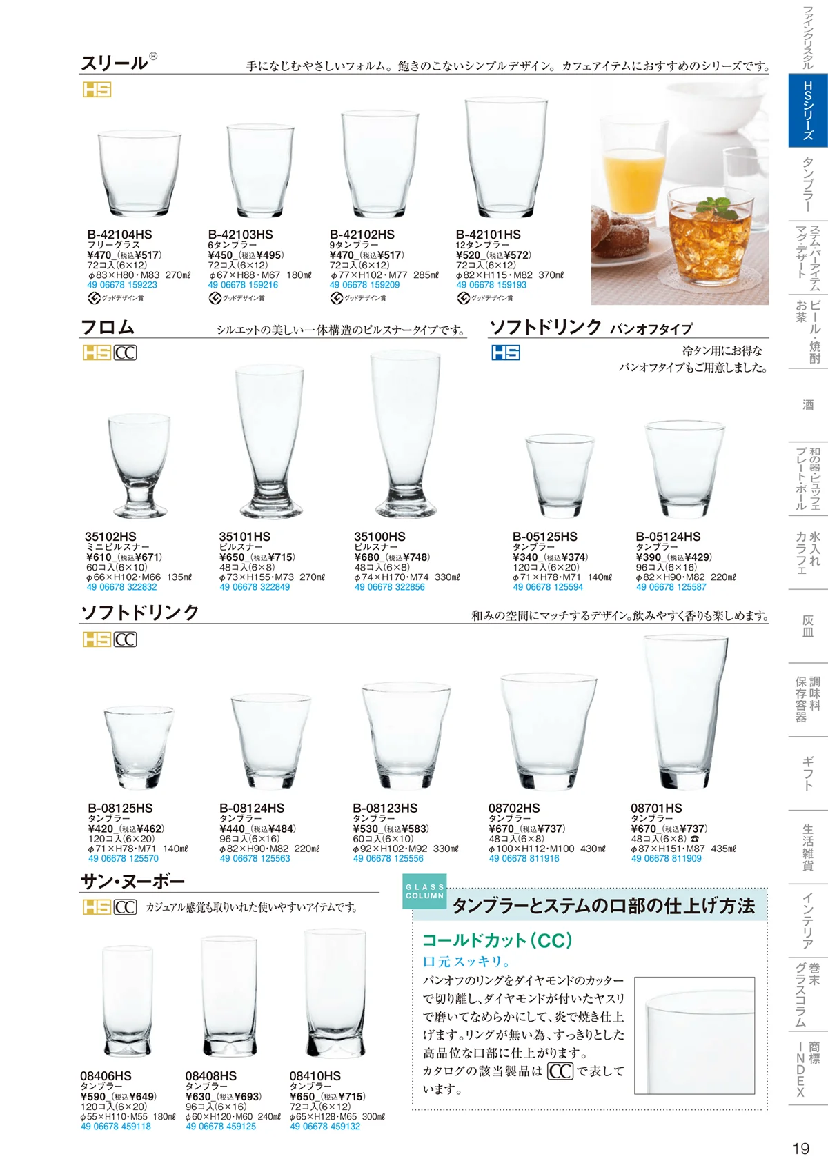 東洋佐々木ガラス2022・ページ番号19・HSシリーズ