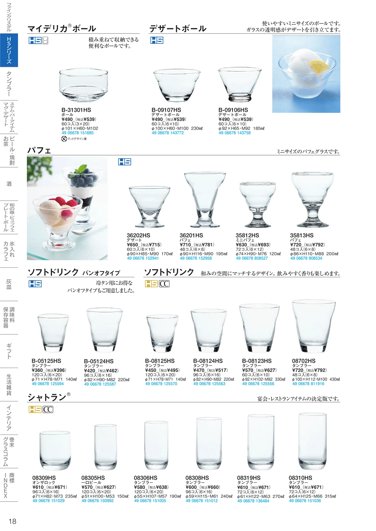 東洋佐々木ガラス2023・ページ番号18・HSシリーズ