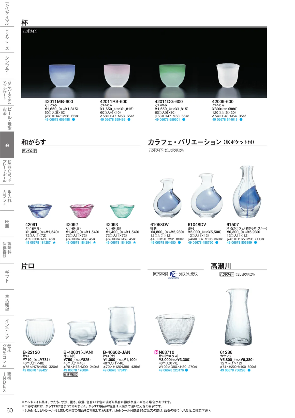 東洋佐々木ガラス2023・ページ番号60・酒