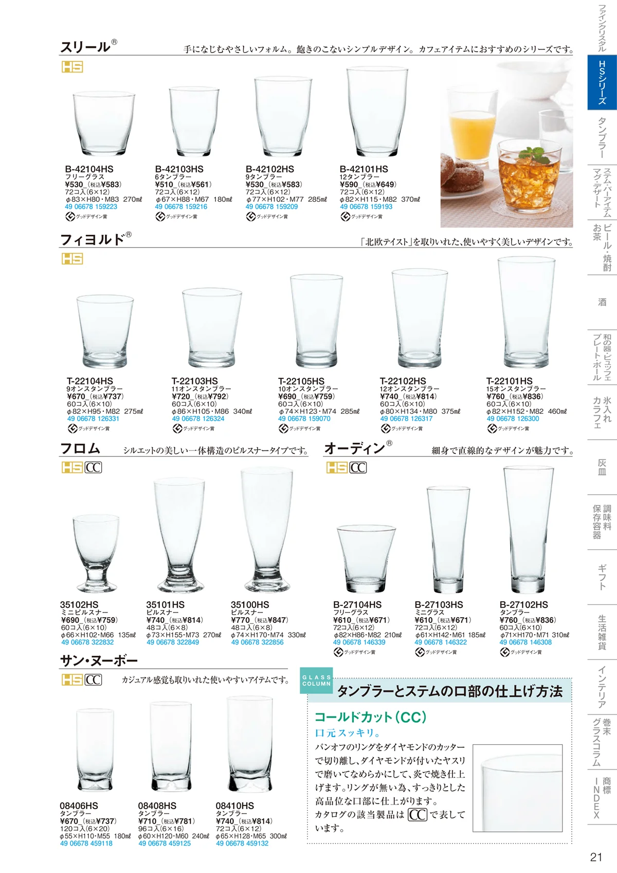 東洋佐々木ガラス2024・ページ番号21・HSシリーズ
