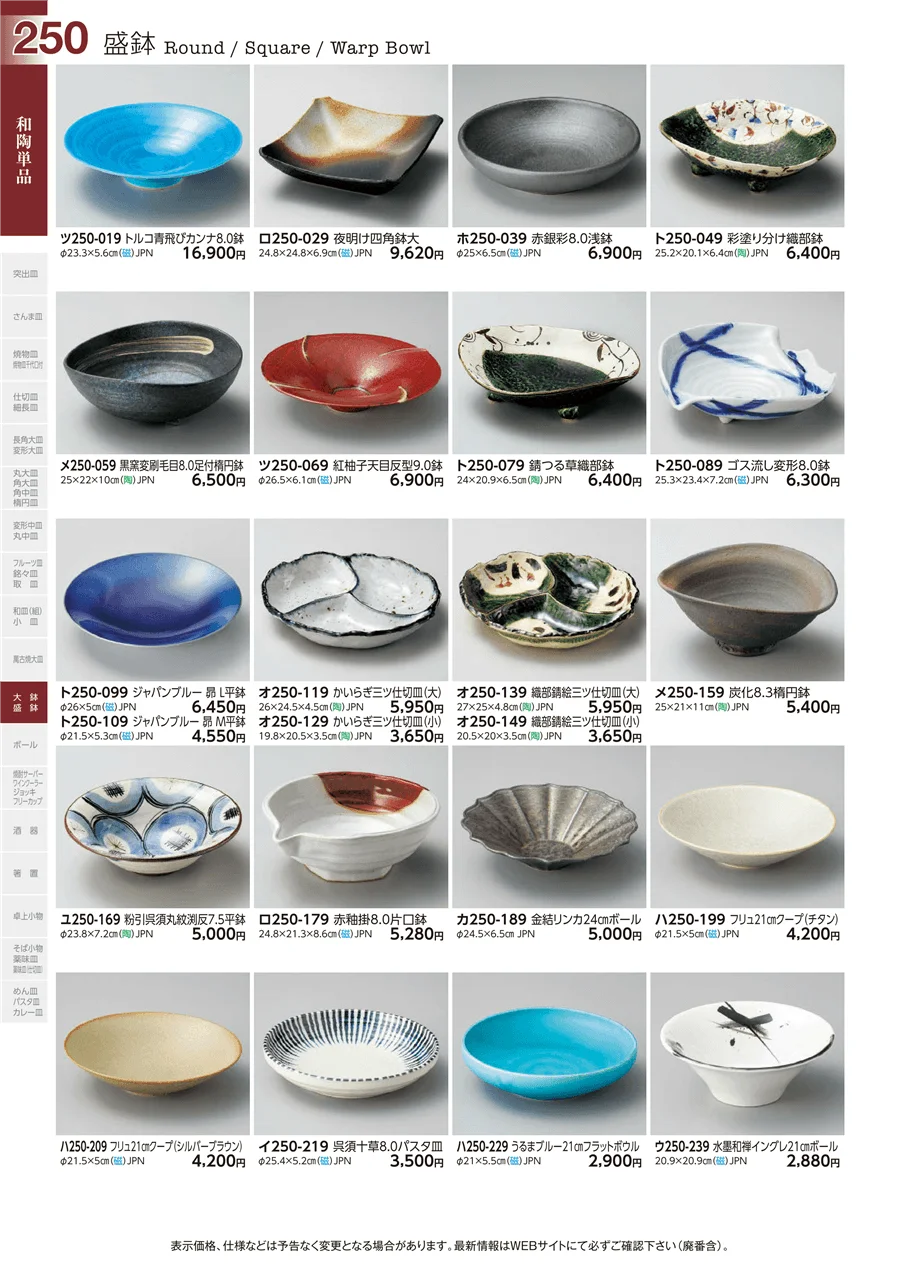和陶単品 ページ250