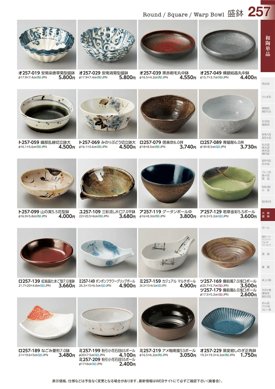 和陶単品 ページ257