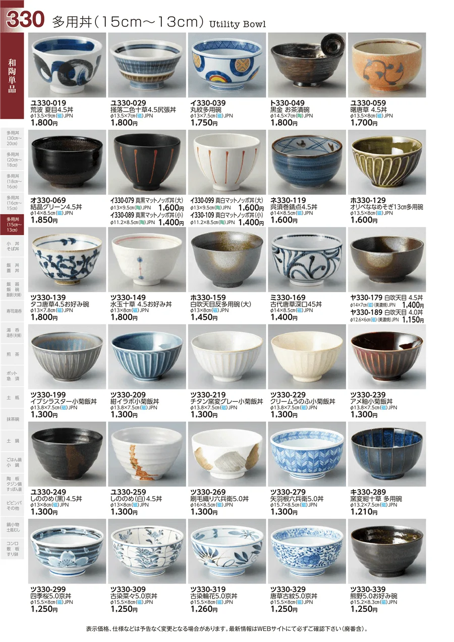 和陶単品 ページ330