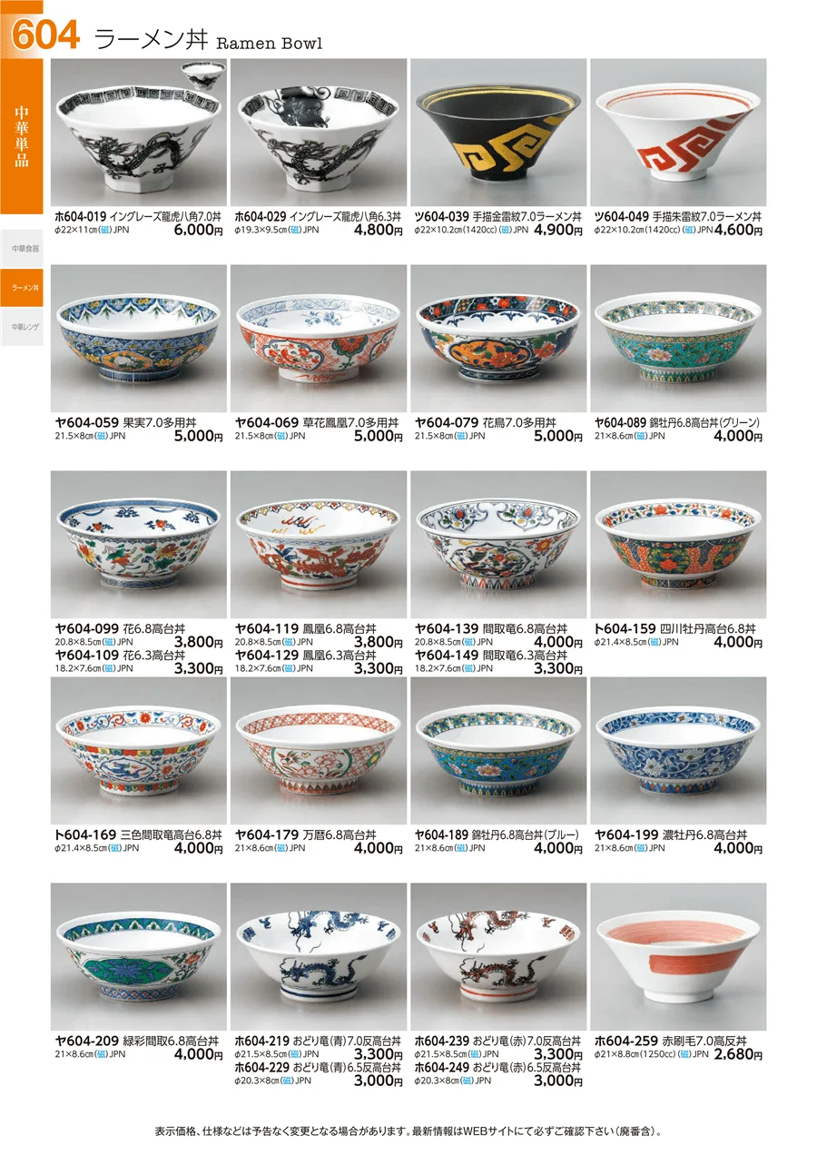 中華単品 ページ604