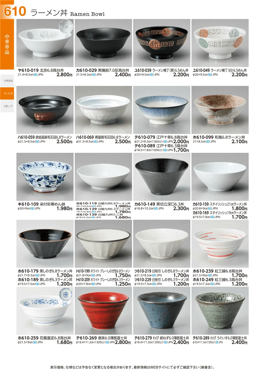 中華単品 ページ610