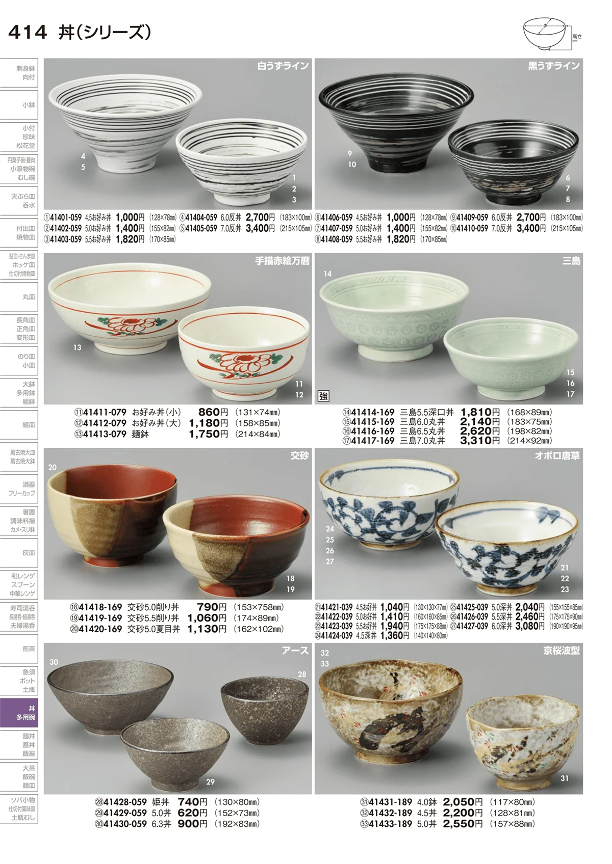 陶里vol.29・ページ番号414・丼（シリーズ）