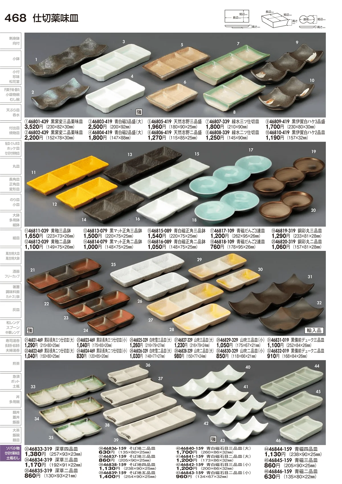 陶里vol.29・ページ番号468・仕切薬味皿
