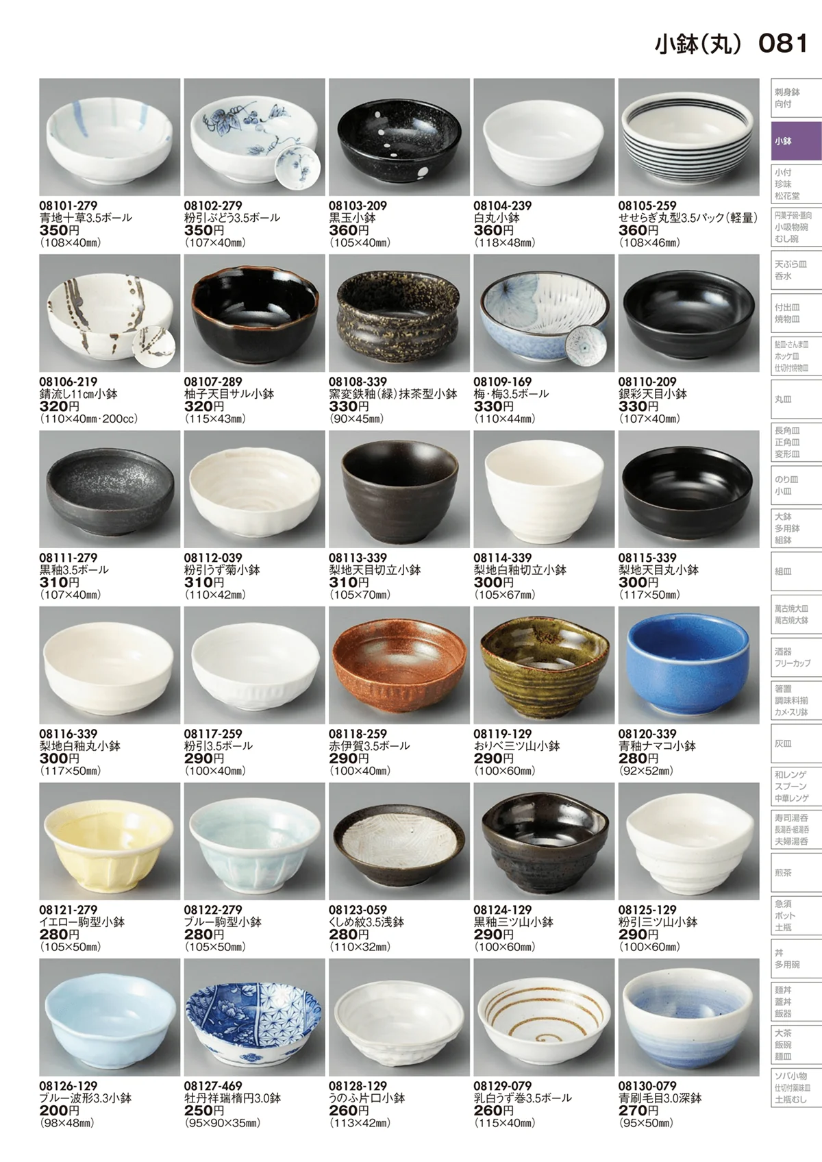 陶里vol.29・ページ番号81・小鉢（丸）