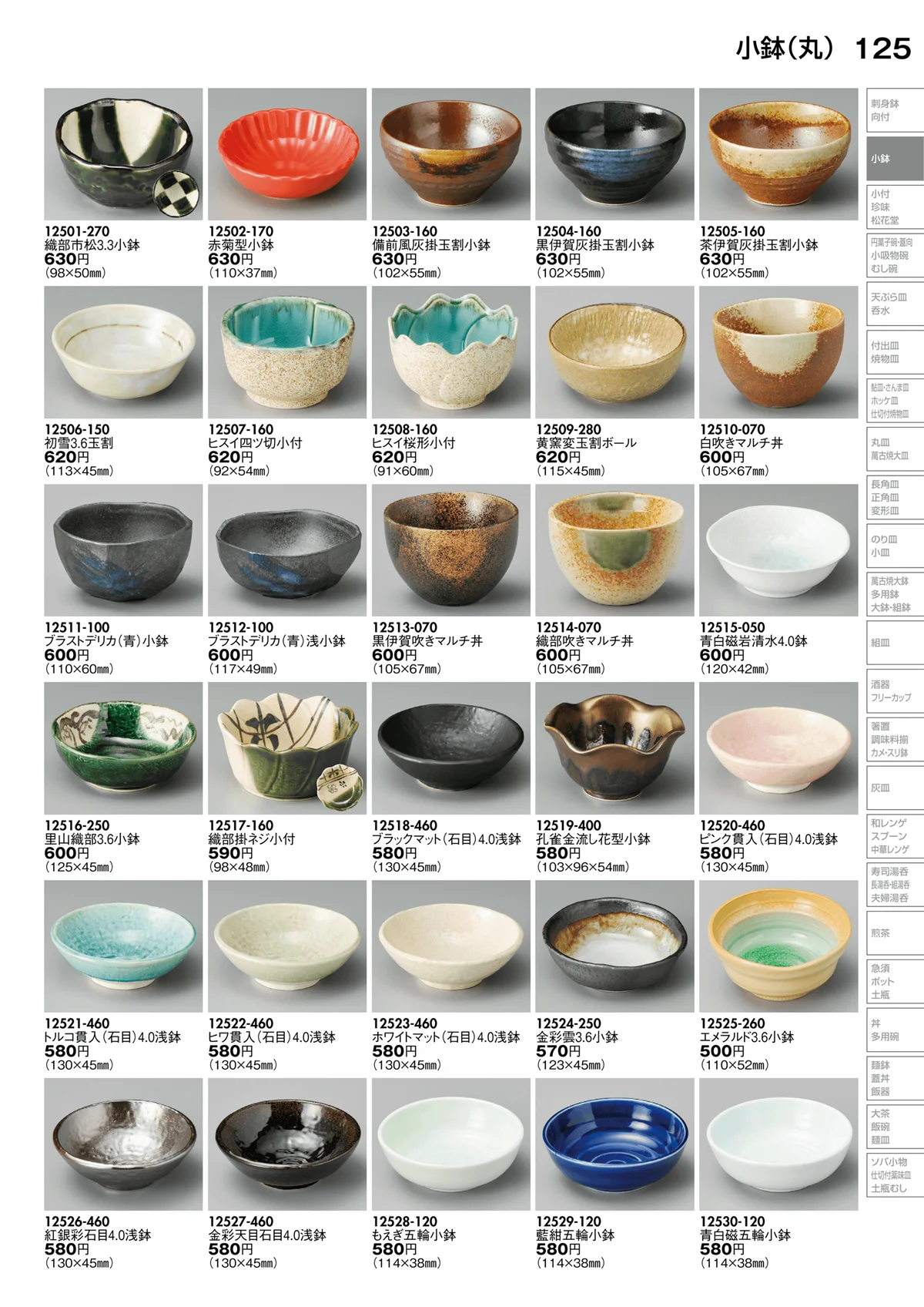 陶里vol.30・ページ番号125・小鉢（丸）