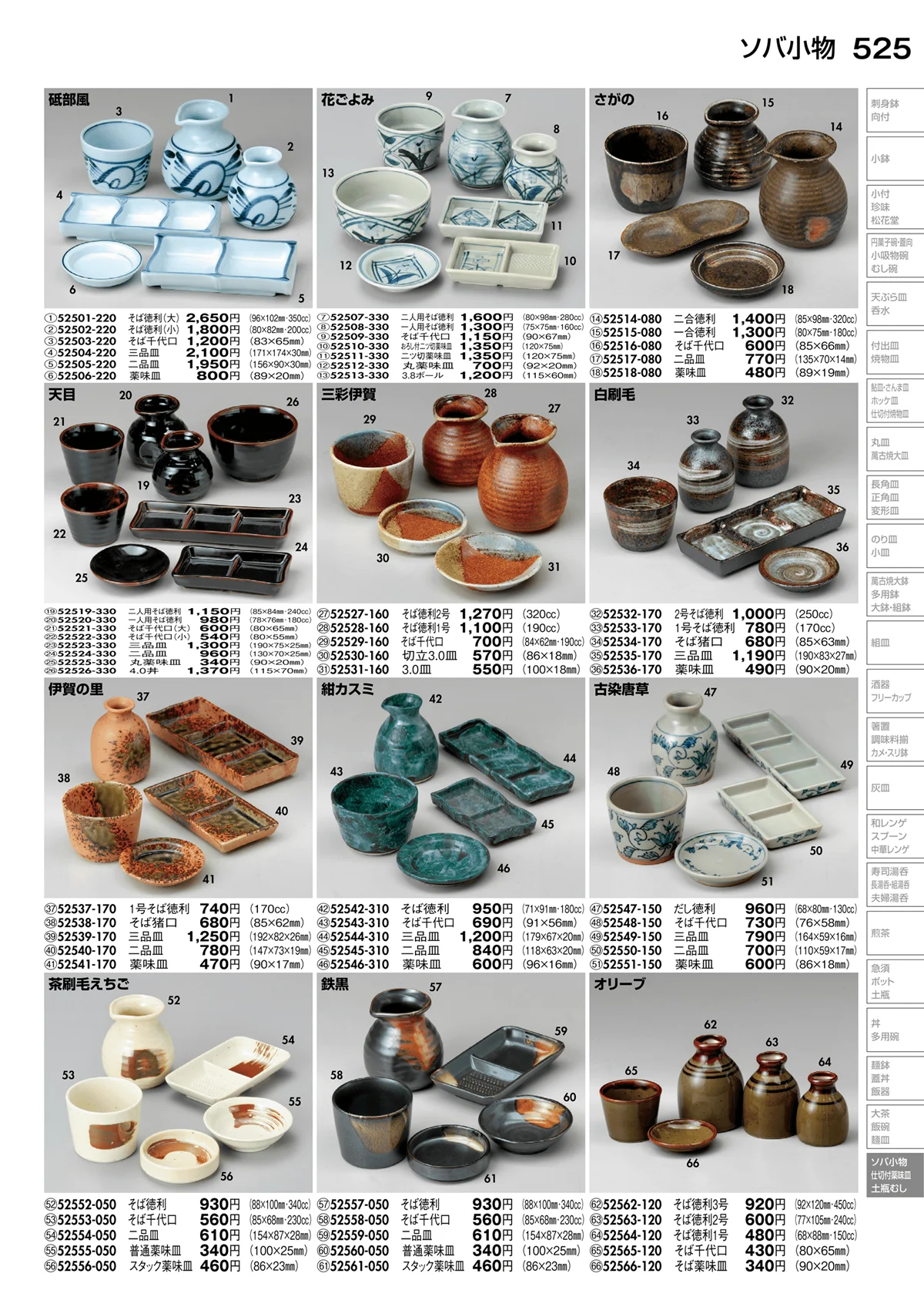 陶里vol.30・ページ番号525・ソバ小物