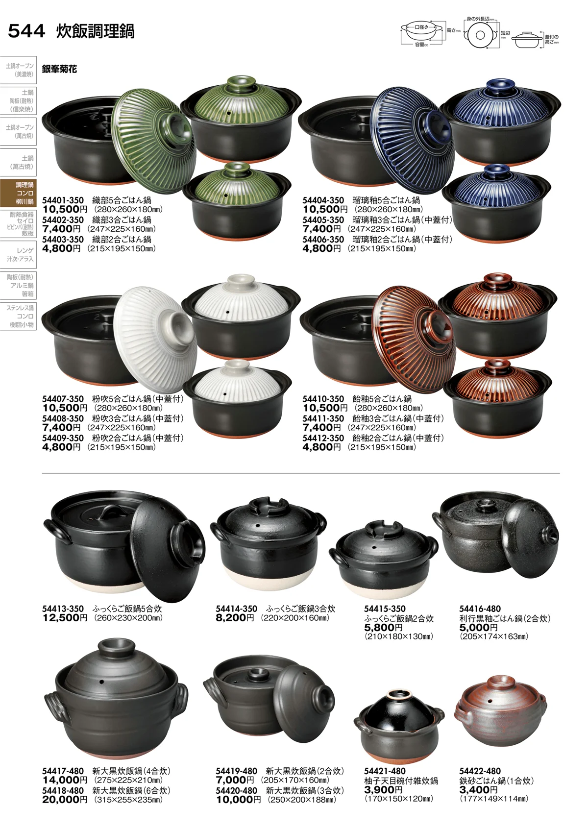 陶里vol.30・ページ番号544・炊飯調理鍋