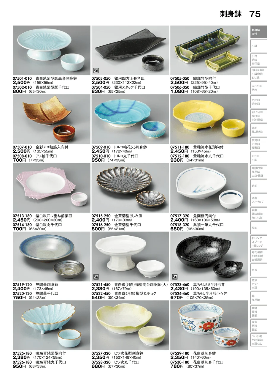 刺身鉢 ページ75