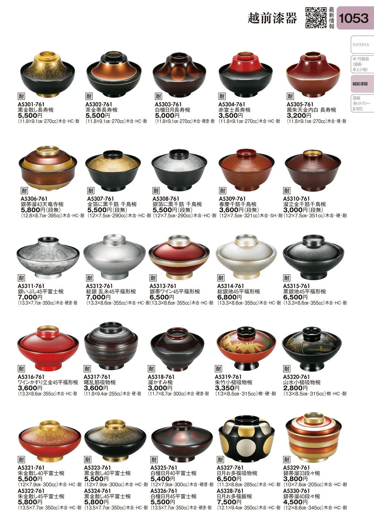 陶里vol.31・ページ番号1053・越前漆器